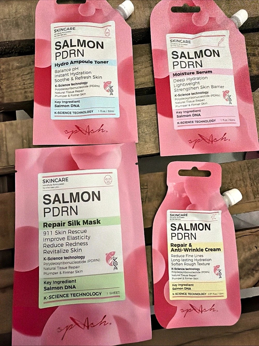 Salmon PDRN skincare assortment Skincare Set  NWT